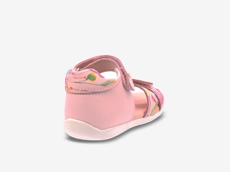 Surefit Bee Pink Print Toddler Sandals