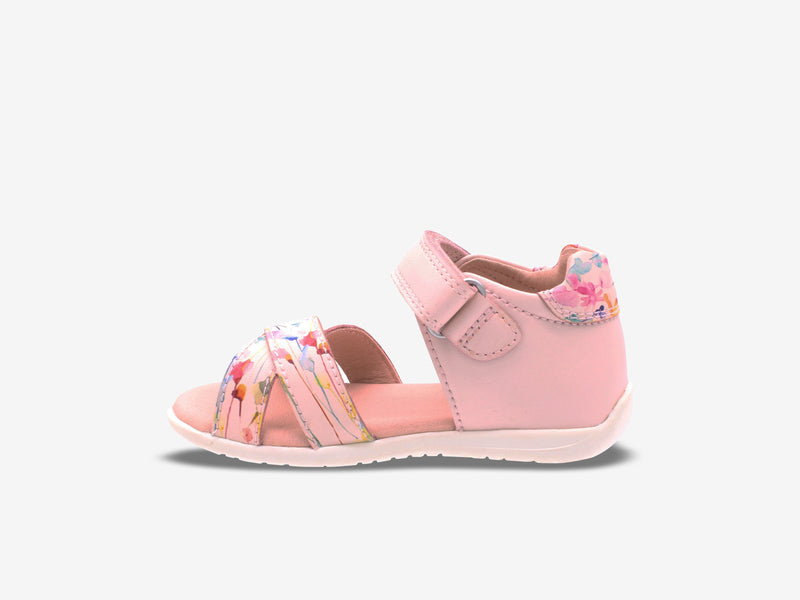 Surefit Bee Pink Print Toddler Sandals