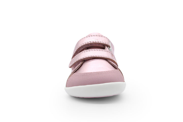 Surefit Charlie Pink Metallic Leather Baby Shoes