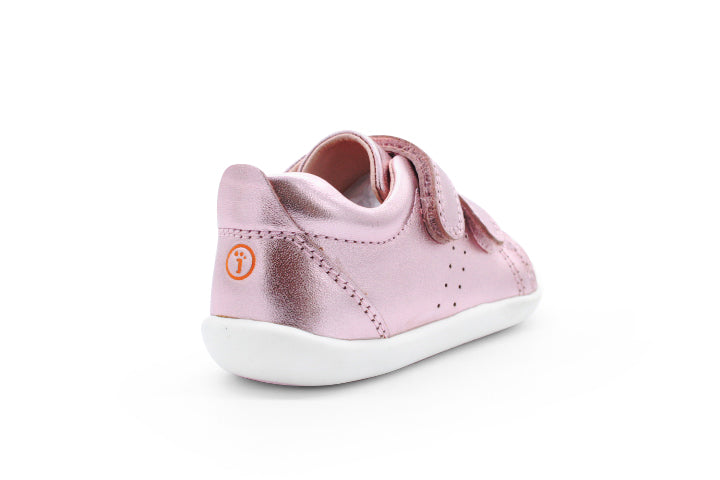 Surefit Charlie Pink Metallic Leather Baby Shoes
