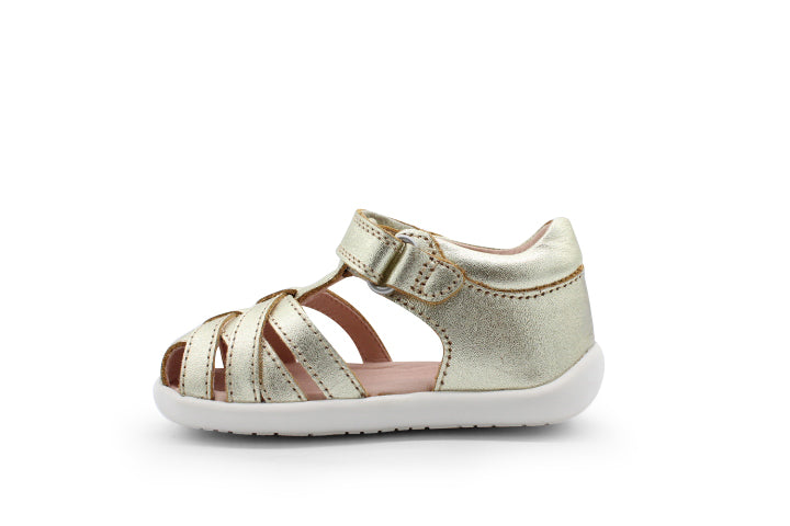 Surefit Jamie Soft Gold Leather Baby Sandals