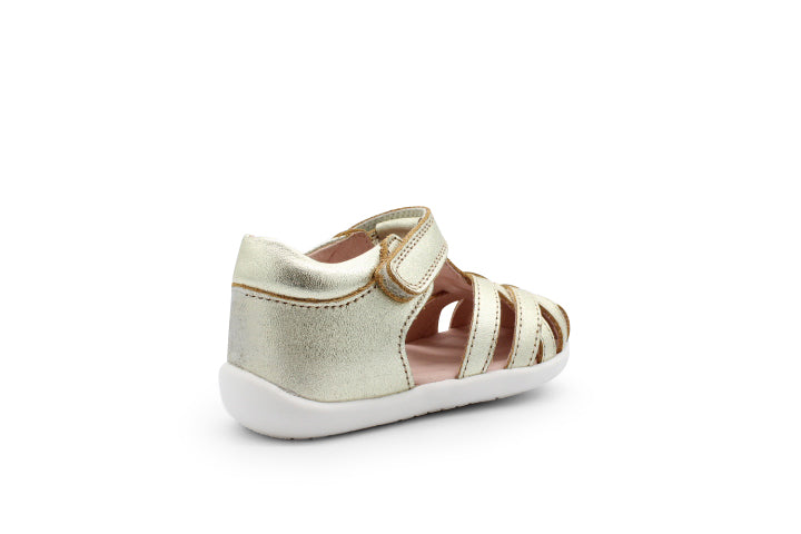 Surefit Jamie Soft Gold Leather Baby Sandals