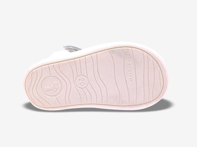 Surefit Jamie White Leather Baby Sandals