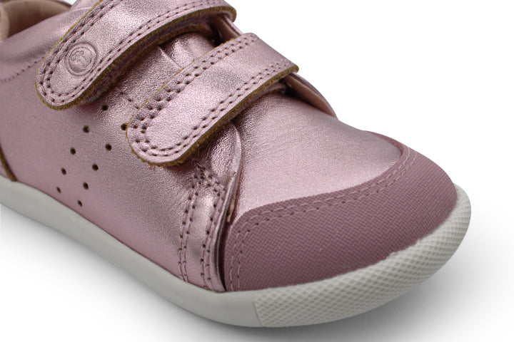 Surefit Kai Pink Metallic Leather Sneakers