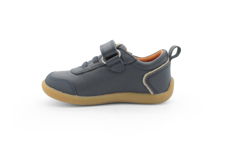 Surefit Kass Navy Leather Sneakers