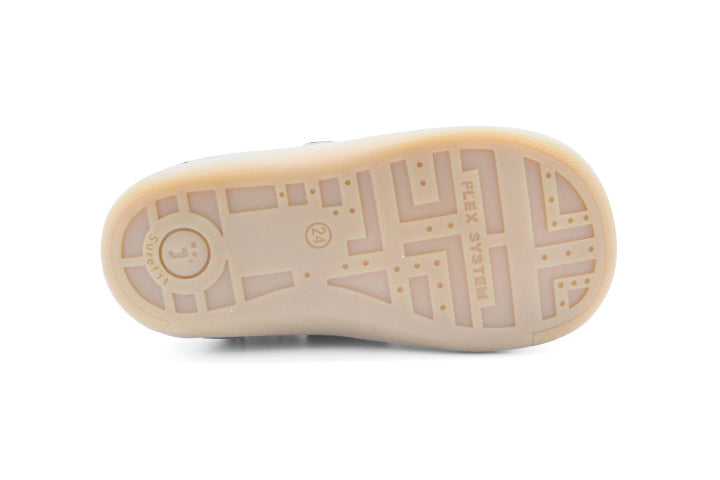 Surefit Kass Navy Leather Sneakers