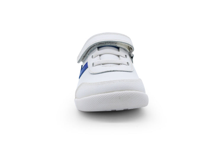 Surefit Kass White Blue Leather Sneakers