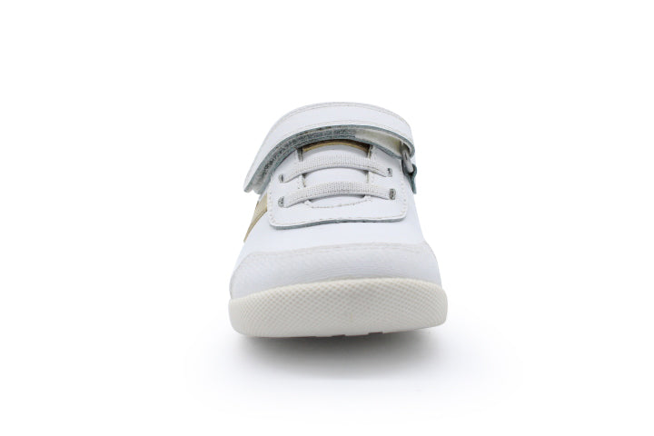 Surefit Kass White Gold Leather Sneakers
