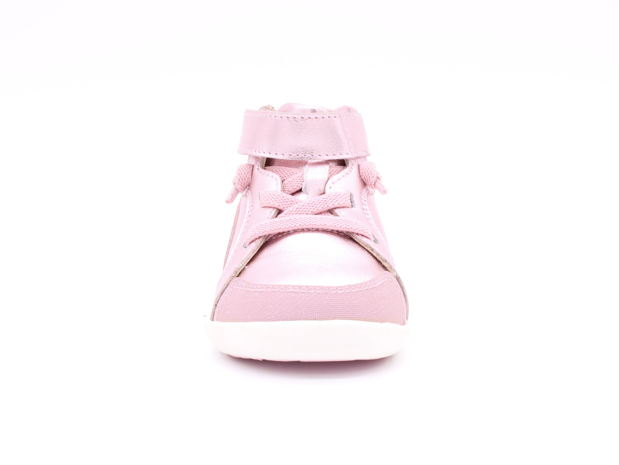 Surefit Angel Metallic Pink Leather Baby Boots