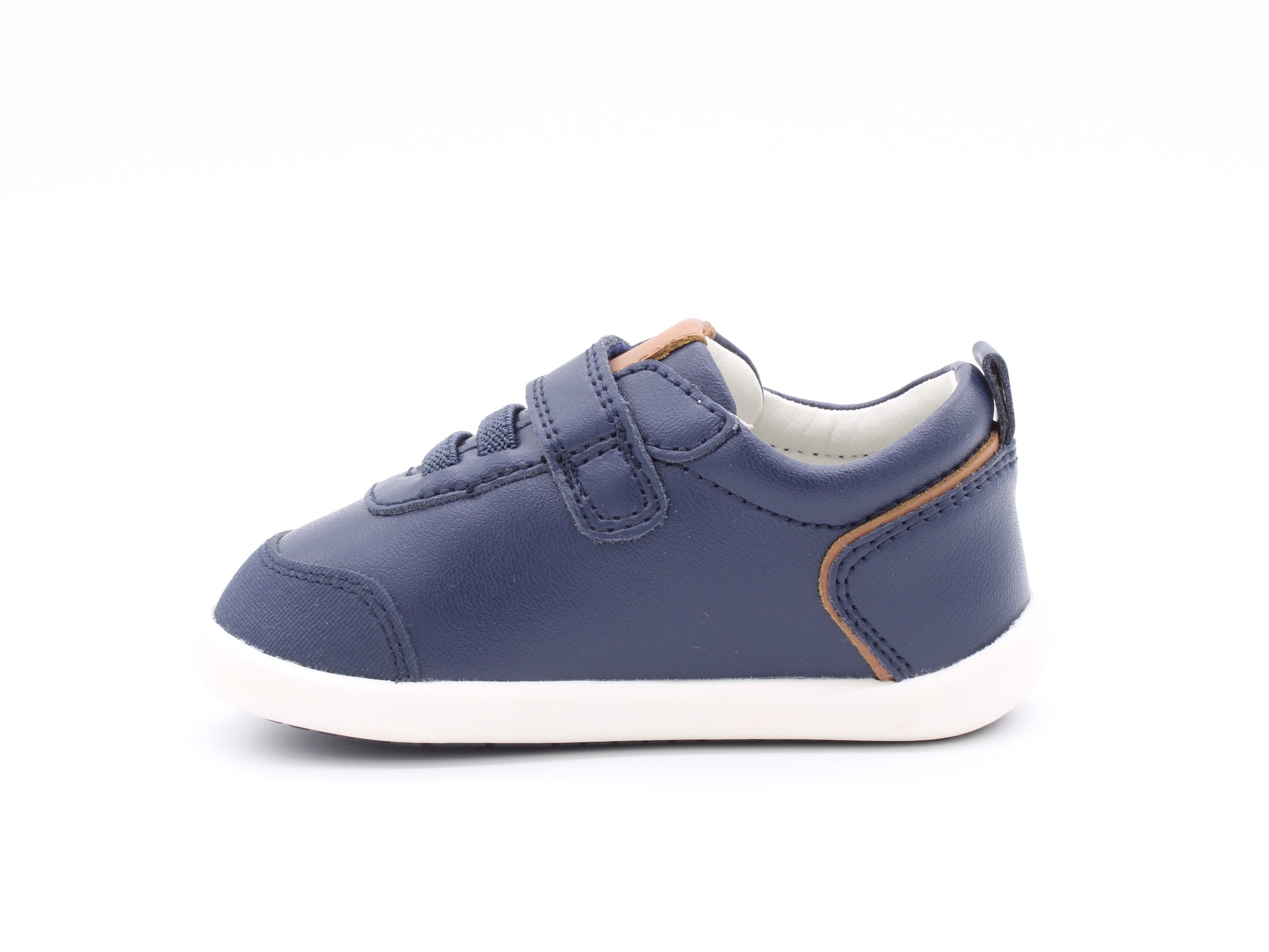 Surefit Ashton Navy Leather Baby Sneakers