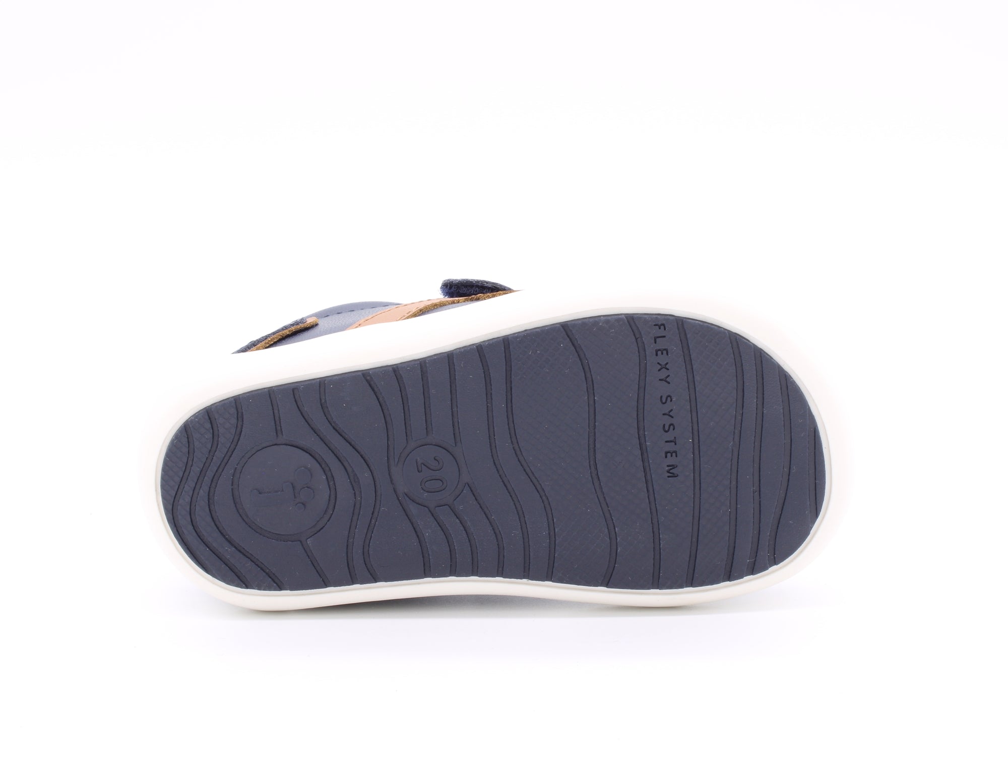 Surefit Ashton Navy Leather Baby Sneakers