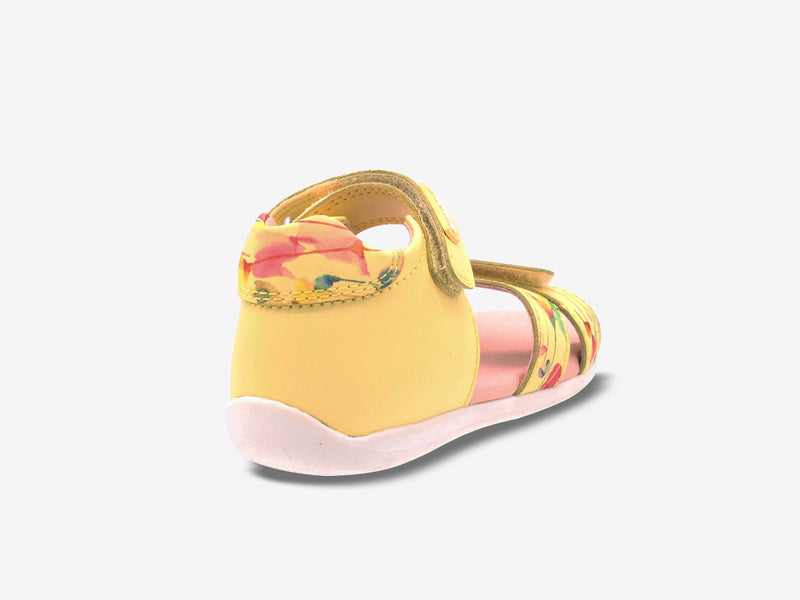 Surefit Bee Lemon Print Toddler Sandals