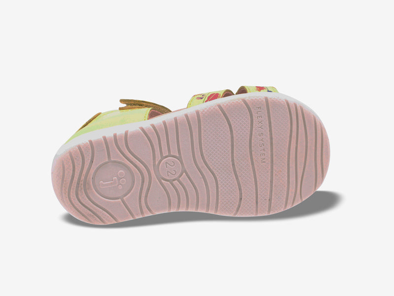Surefit Bee Lemon Print Toddler Sandals