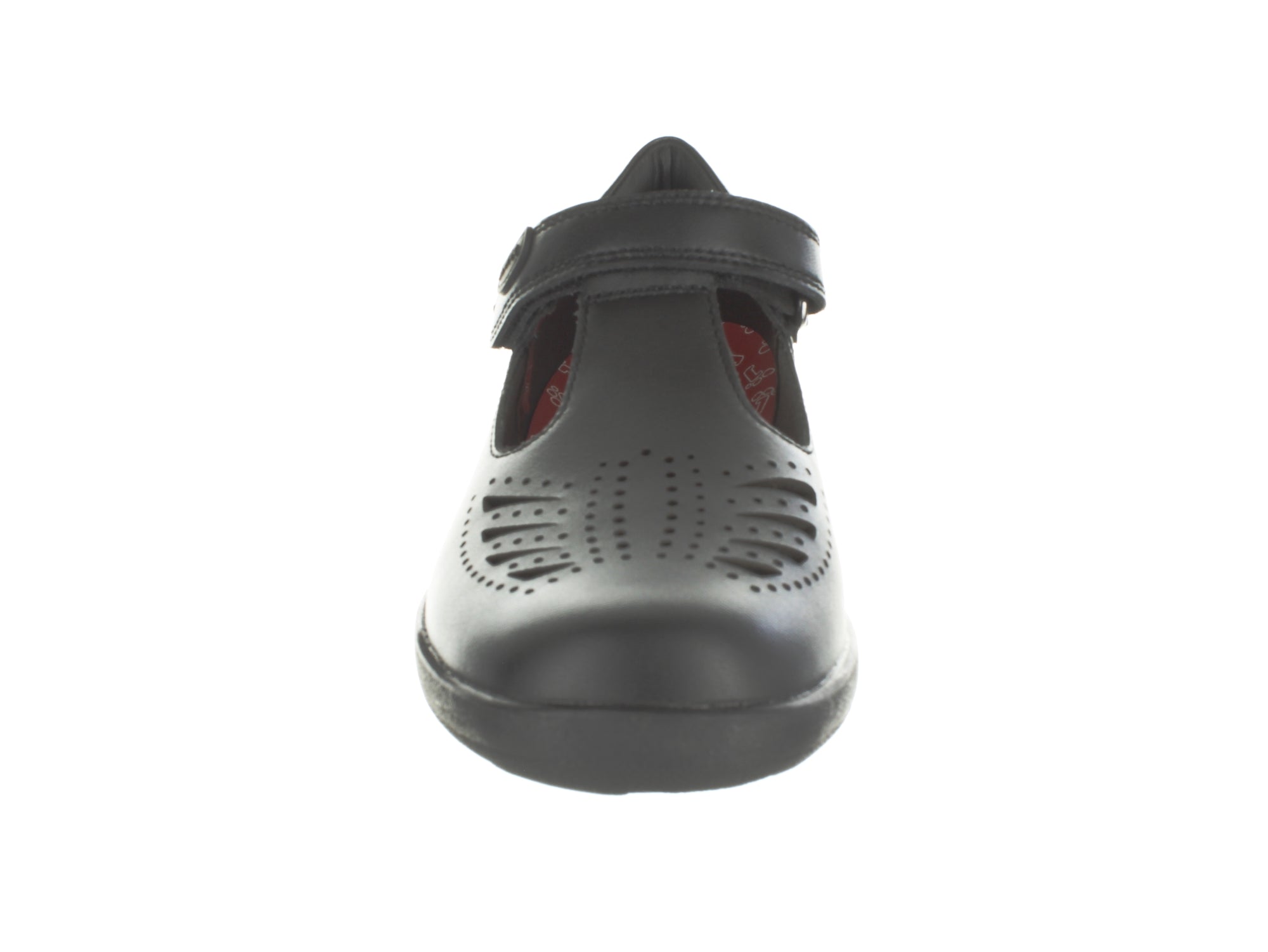 Surefit Bella Black Girls School Shoes