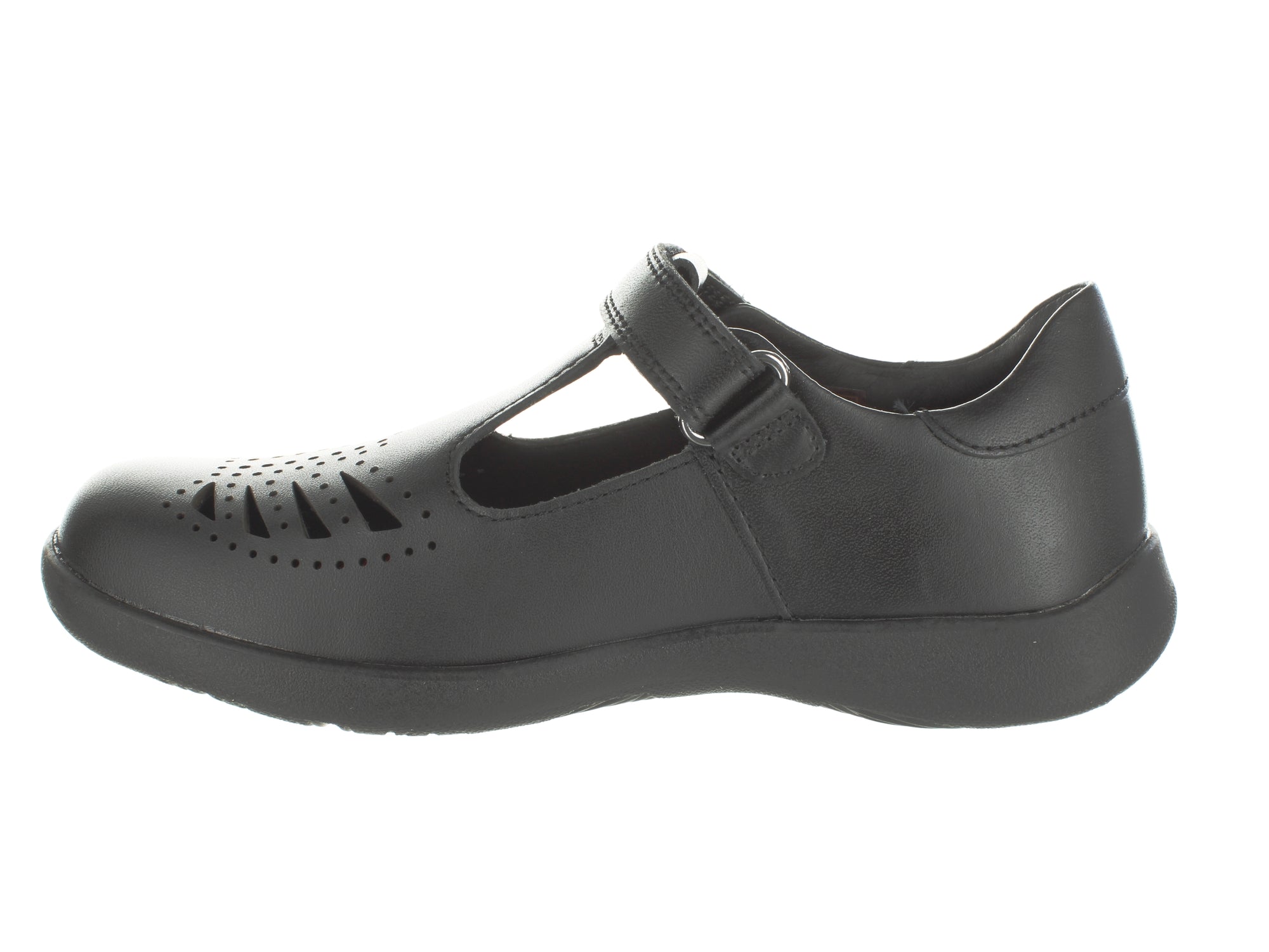 Surefit Bella Black Girls School Shoes