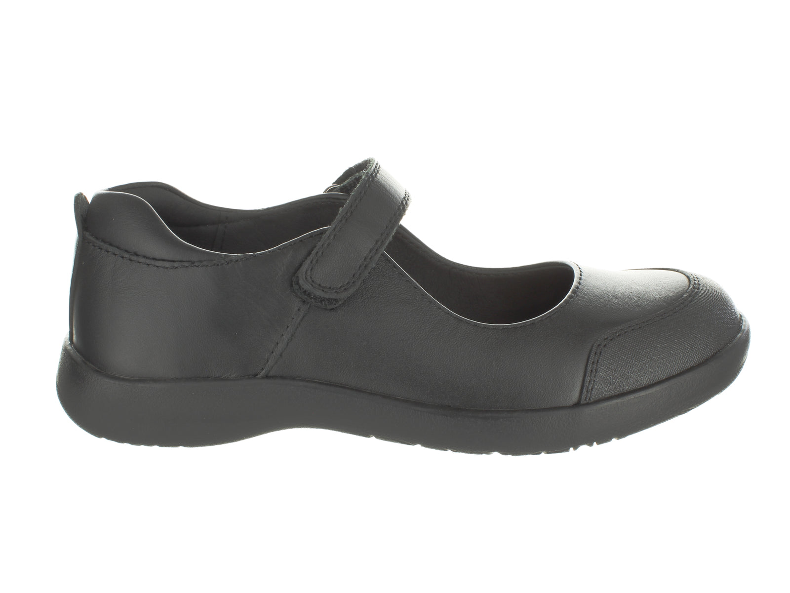 Surefit Bethany Black Girls School Shoes