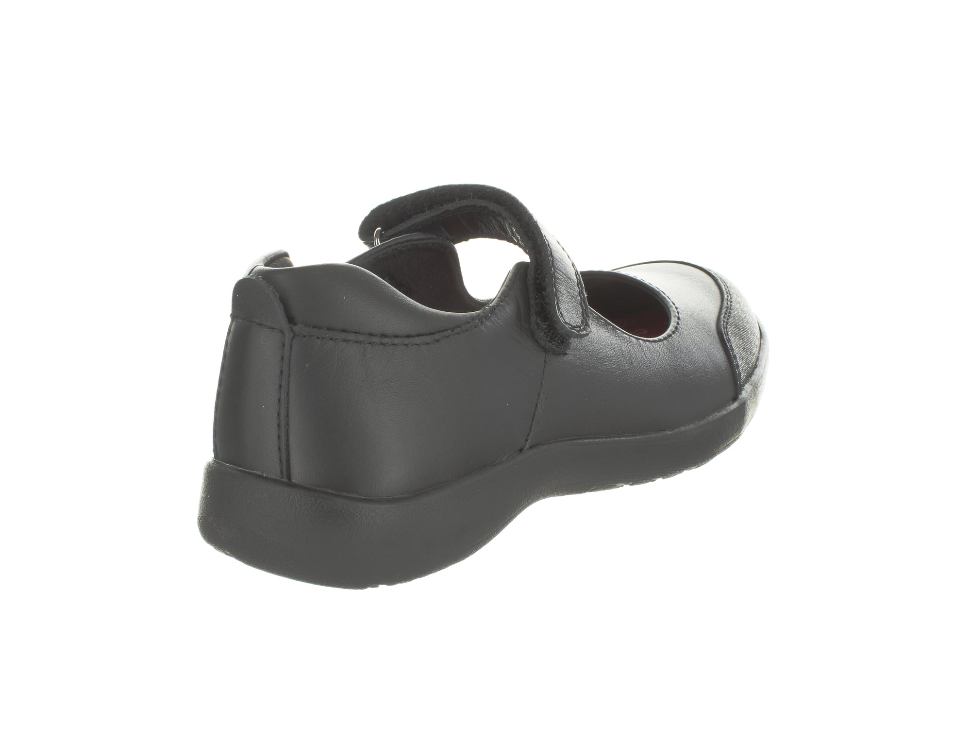 Surefit Bethany Black Girls School Shoes