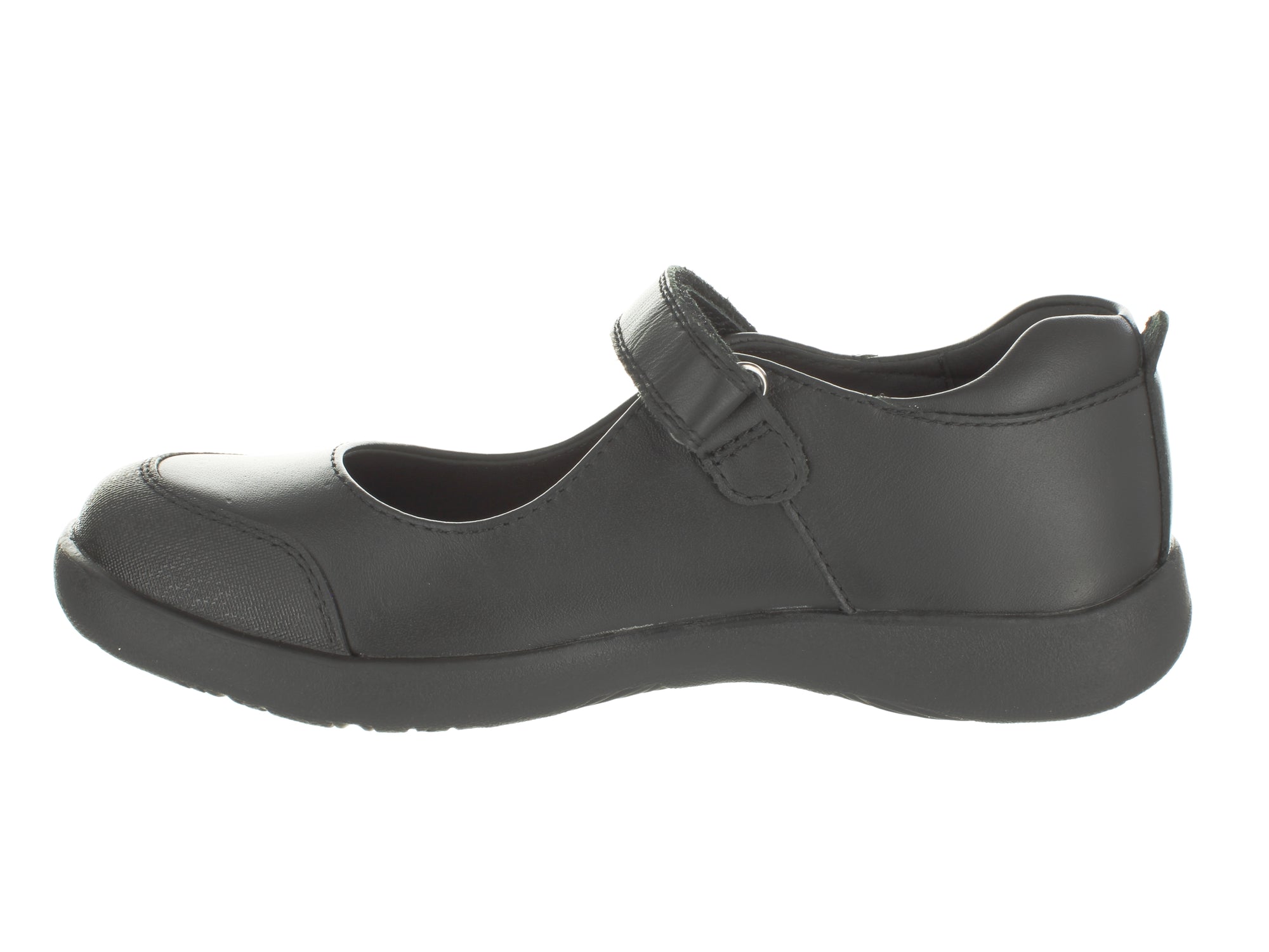 Surefit Bethany Black Girls School Shoes