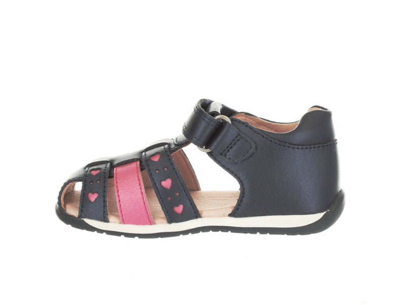 Bonnie Navy Toddler Girls Sandals Surefit