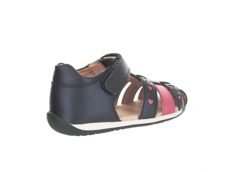 Bonnie Navy Toddler Girls Sandals Surefit