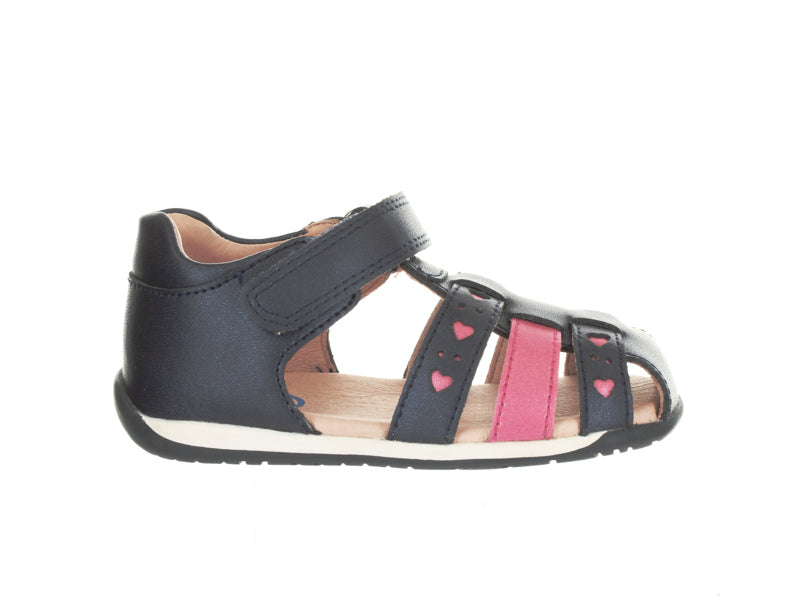 Bonnie Navy Toddler Girls Sandals Surefit