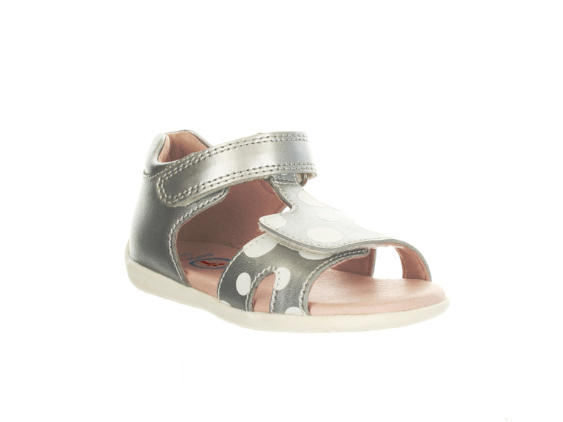 Brie Silver Toddler Sandals Surefit