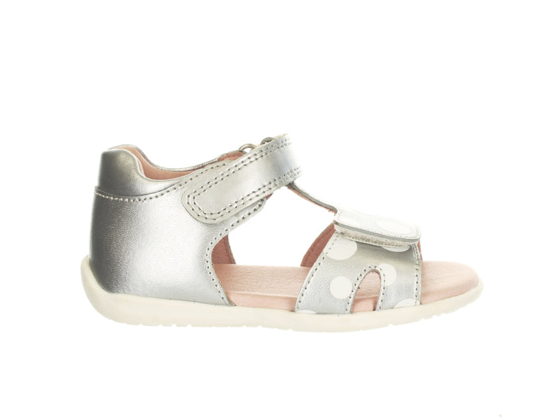 Brie Silver Toddler Sandals Surefit