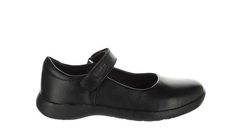 Surefit Brittney Black Mary Jane School Shoes