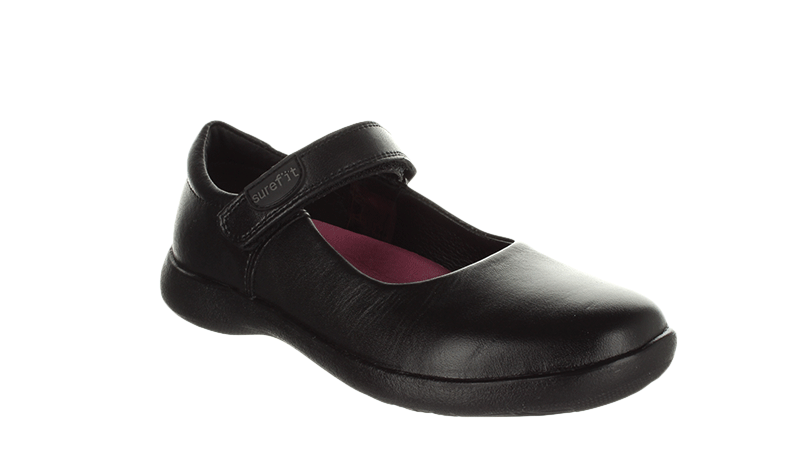 Surefit Brittney Black Mary Jane School Shoes