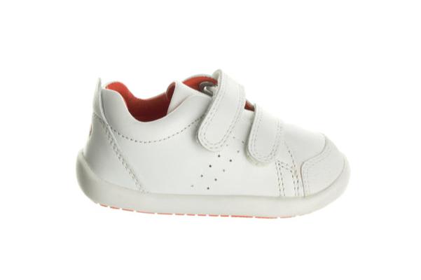 Surefit Charlie White Leather Baby Shoes