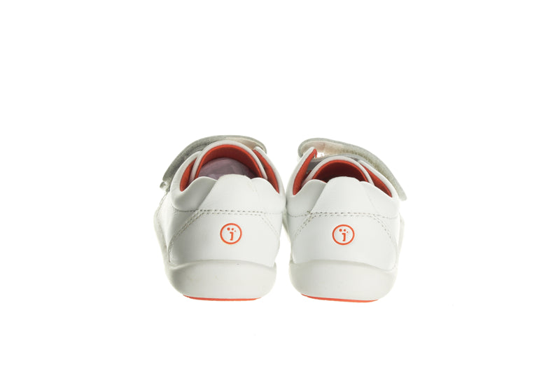 Surefit Charlie White Leather Baby Shoes