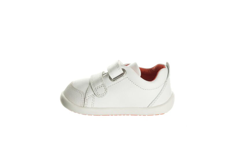 Surefit Charlie White Leather Baby Shoes