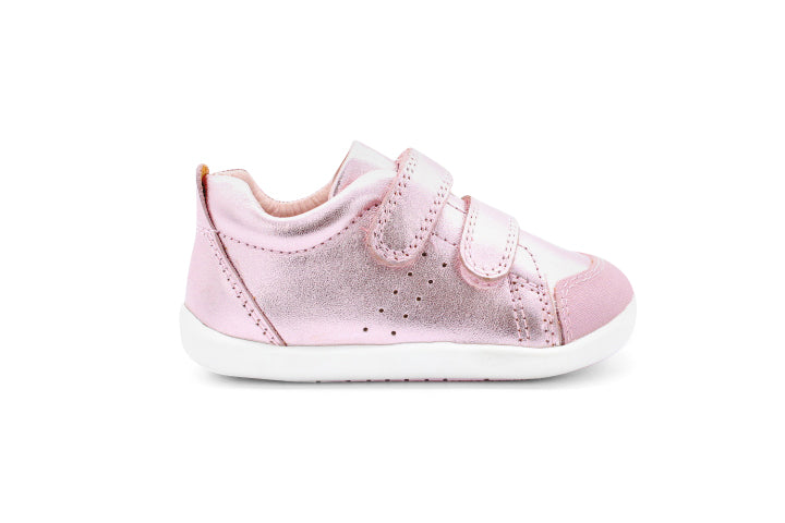 Surefit Charlie Pink Metallic Leather Baby Shoes