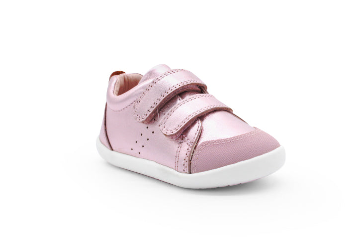 Surefit Charlie Pink Metallic Leather Baby Shoes