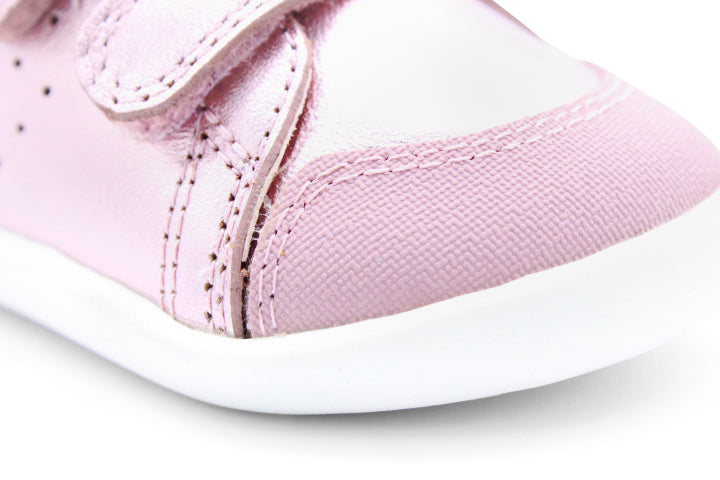 Surefit Charlie Pink Metallic Leather Baby Shoes