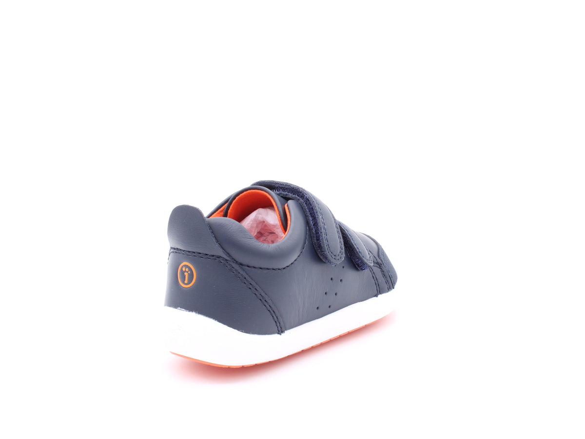 Surefit Charlie Navy Leather Baby Shoes