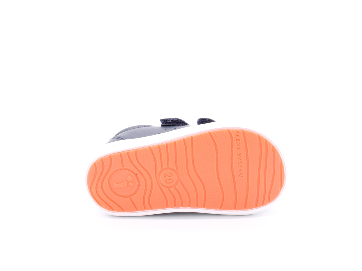 Surefit Charlie Navy Leather Baby Shoes