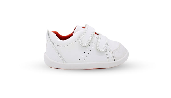 Surefit Charlie White Leather Baby Shoes