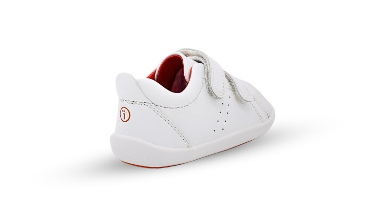 Surefit Charlie White Leather Baby Shoes