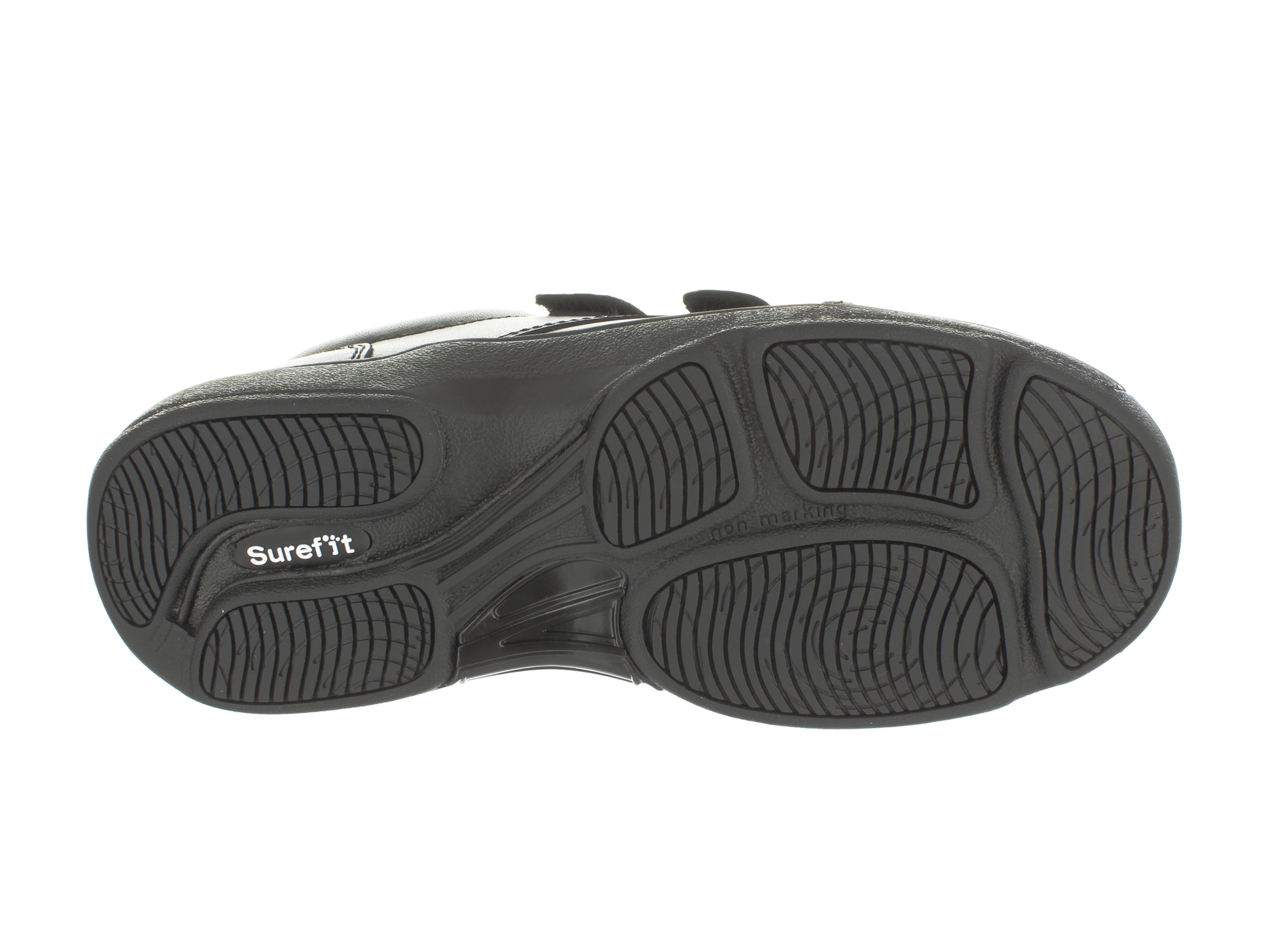 Surefit Dean Black Junior School Shoes