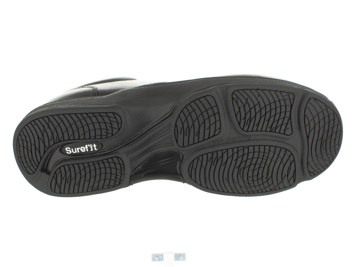 Surefit Dion Black Junior School Shoes