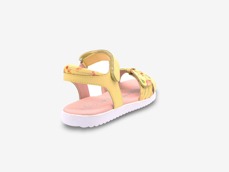 Surefit Eden Lemon Print Girls Sandals