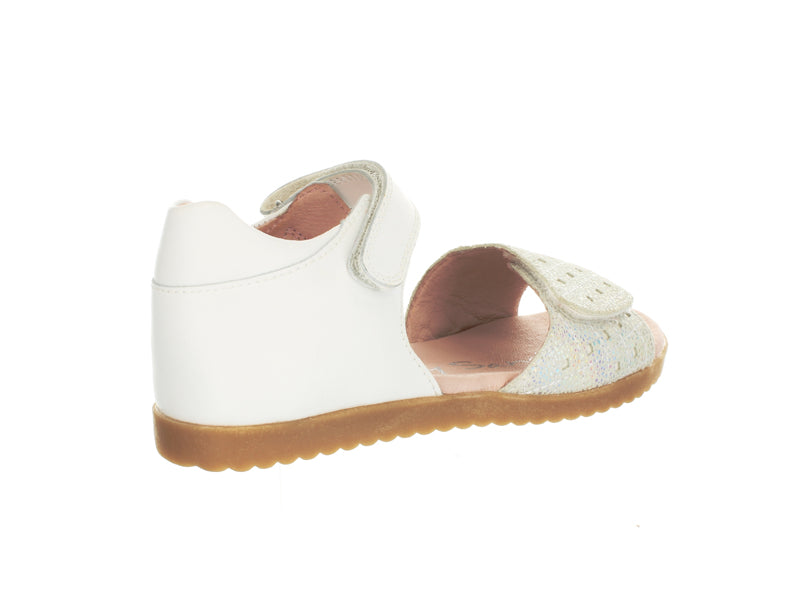 Esther White Girls Sandals Surefit