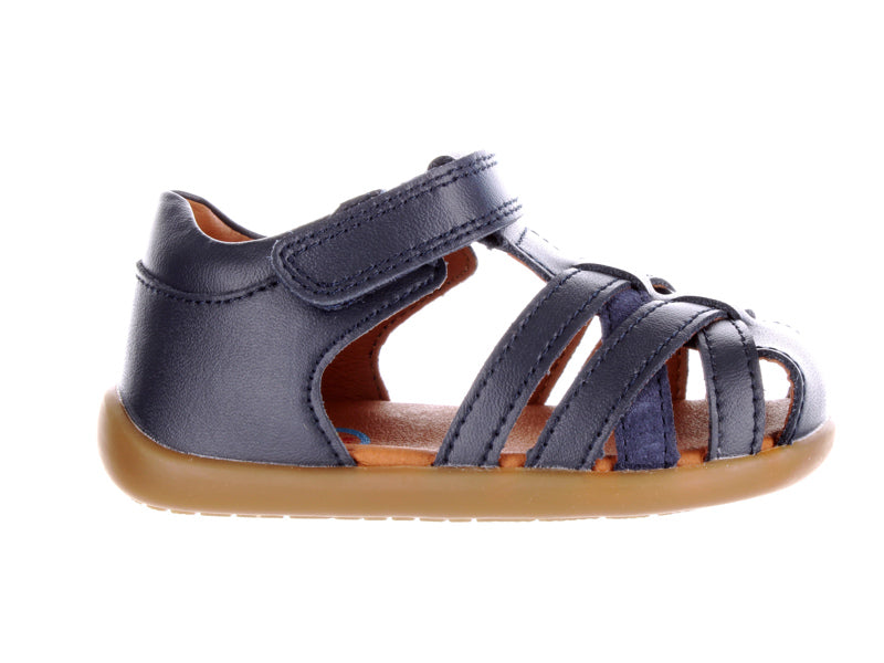 Surefit Jamie Navy Leather Baby Sandals