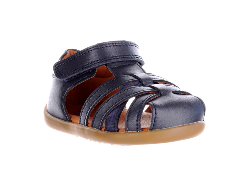 Surefit Jamie Navy Leather Baby Sandals