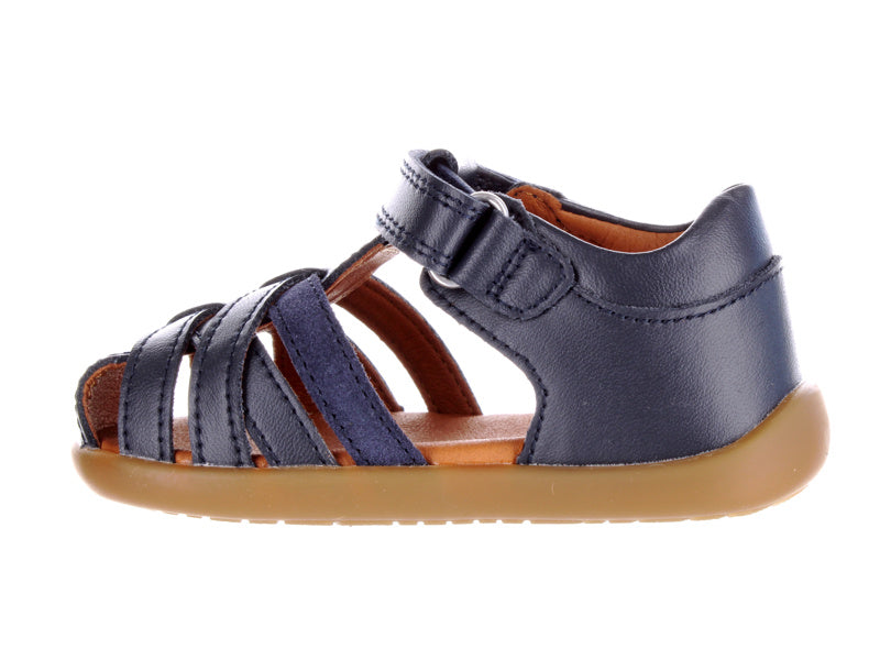 Surefit Jamie Navy Leather Baby Sandals