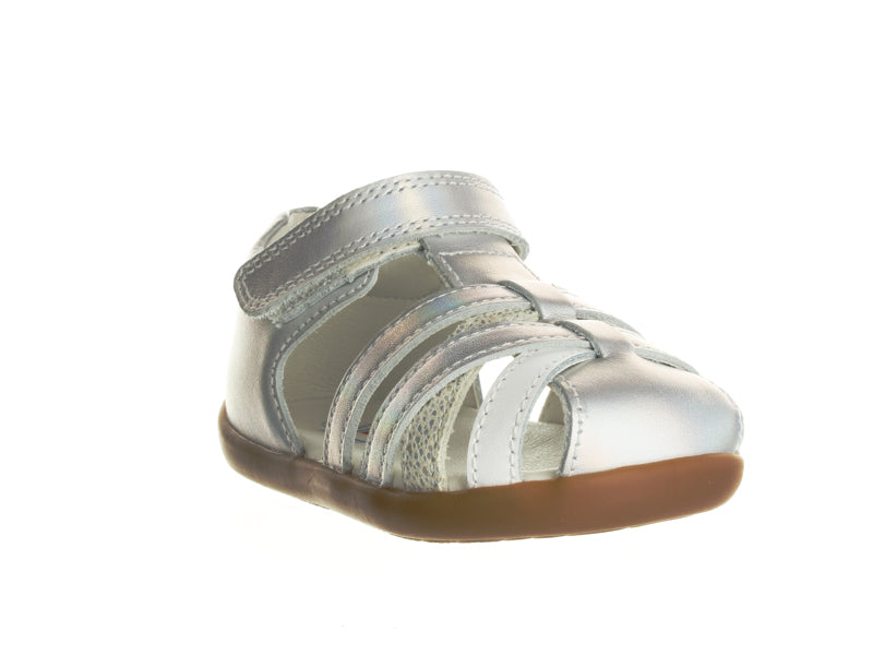 Surefit Jamie Silver Leather Baby Sandals