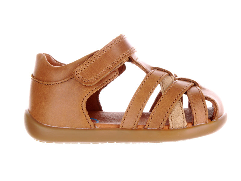 Surefit Jamie Tan Leather Baby Sandals