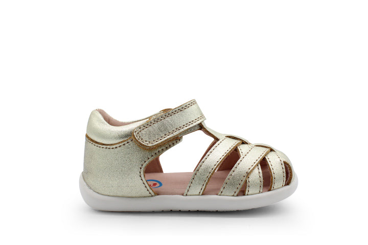 Surefit Jamie Soft Gold Leather Baby Sandals
