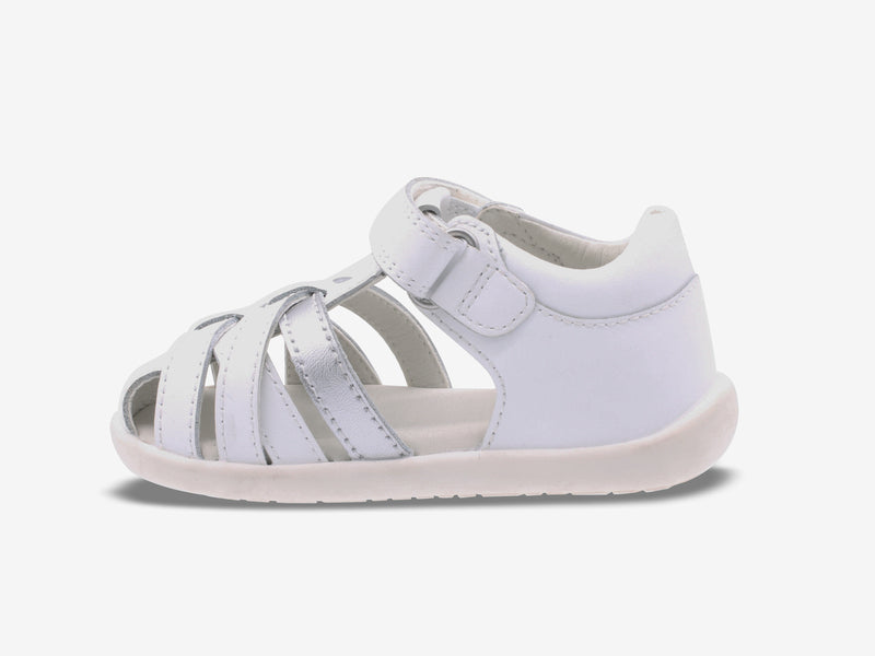 Surefit Jamie White Leather Baby Sandals